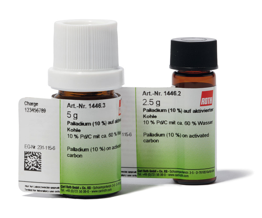 Palladium (10 %) on activated carbon, 10 % Pd/C with approx. 60 % water, 1 g - Luminix Health