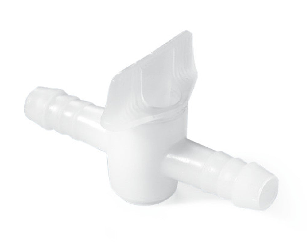 Rotilabo®-tubing connectors, PE, natur. colour., stopcock connect.,L 95mm - Luminix Health