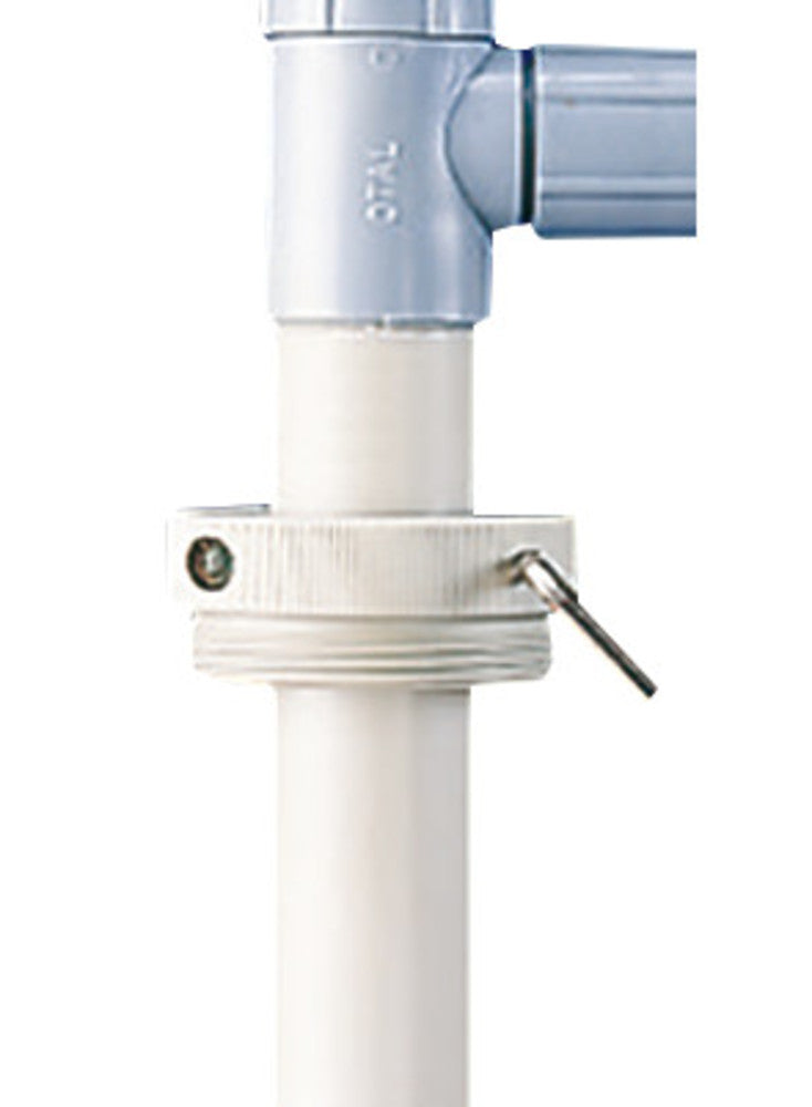 Steel barrel screw connect., 2 inch, for barrel pump PP and PTFE, 1 unit(s) - Luminix Health