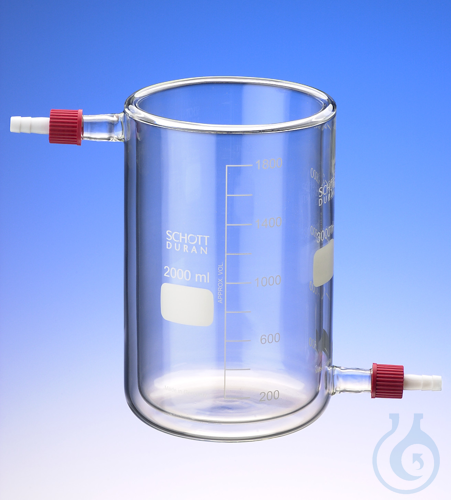 Temp.beaker,glass,PTFE Olive GL18/T-GL2000 - Luminix Health