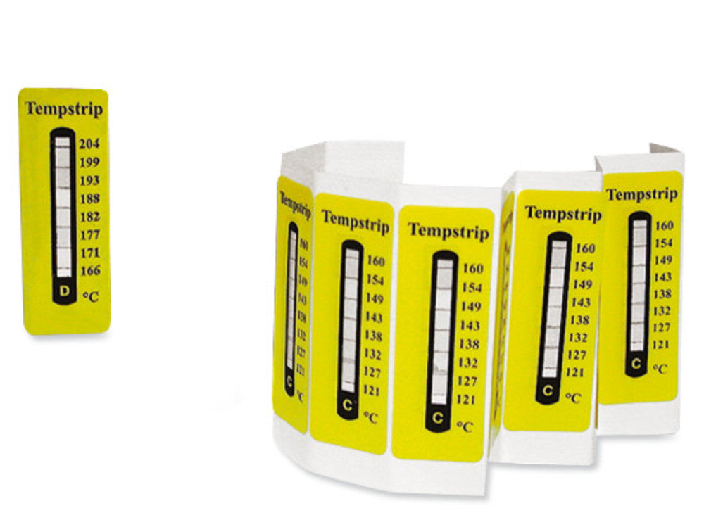 Temperature measuring strips -, irreversible, measuring range 40-71 °C - Luminix Health