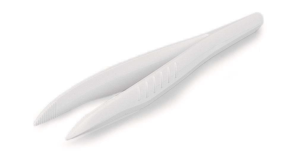 Disposable 130 mm pair of tweezers, Straight, pointed, 100 unit(s) - Luminix Health