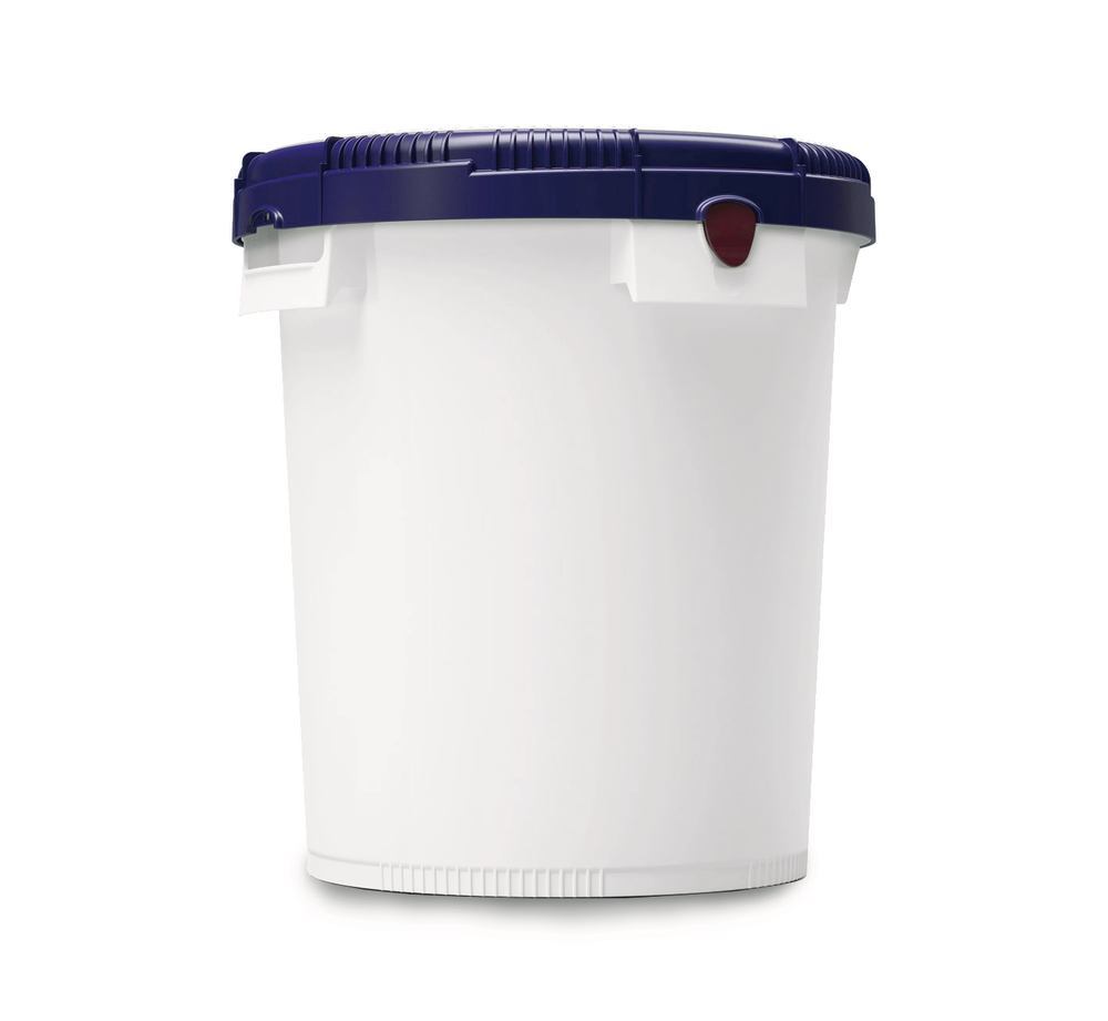 Click pack container, HDPE, white, 20 l, with UN-X approval,, 1 unit(s) - Luminix Health