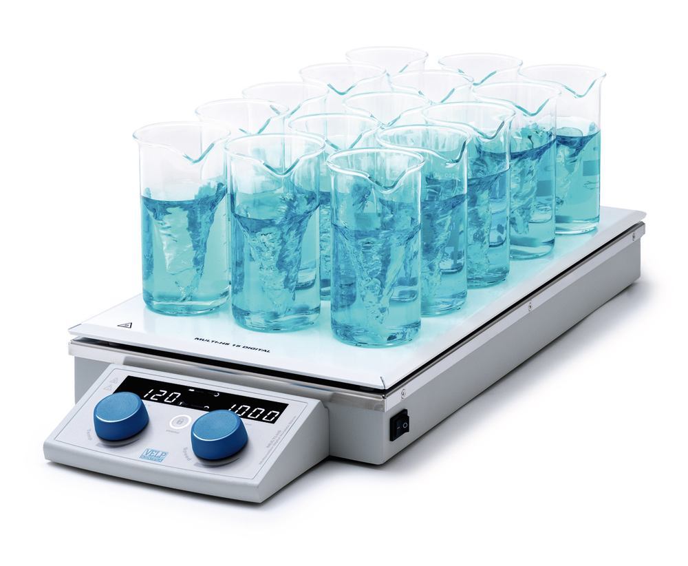 MULTI-HS 15 multi-pos. magnetic stirrer, With heater,, 1 unit(s) - Luminix Health