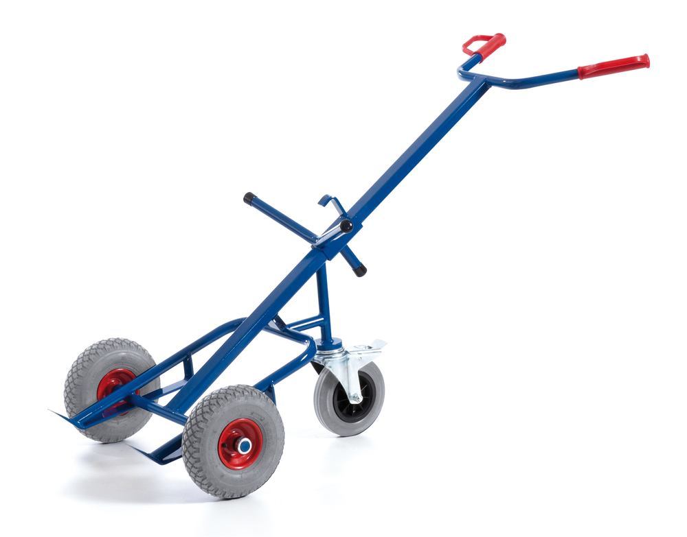 Drum trolley with stabiliser wheel, Pneumatic tyres, 1 unit(s) - Luminix Health