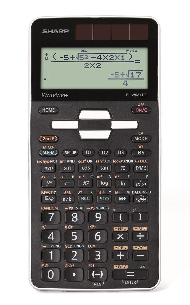 Scientific solar-powered calculator, EL-W531TG, dot matrix display,, 1 unit(s) - Luminix Health