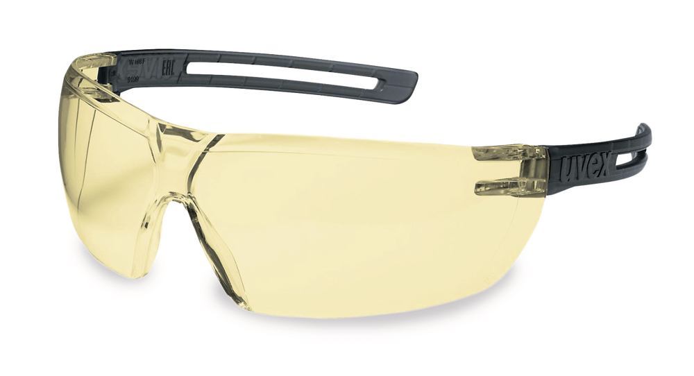 x-fit safety glasses, Grey, yellow lens, 1 unit(s) - Luminix Health