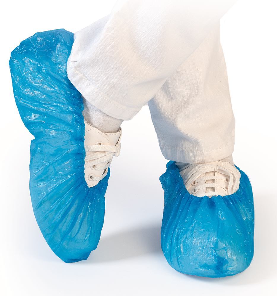 CPE Light overshoes, Blue, 41 cm, 25 µm, 100 unit(s) - Luminix Health