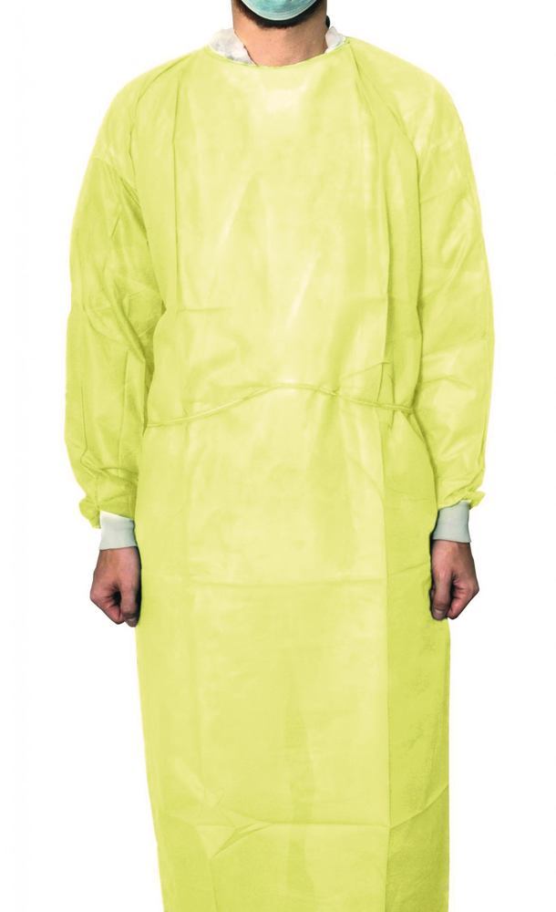 MaidMed ViruGuard protective gown, Yellow, 140 cm, 10 unit(s) - Luminix Health