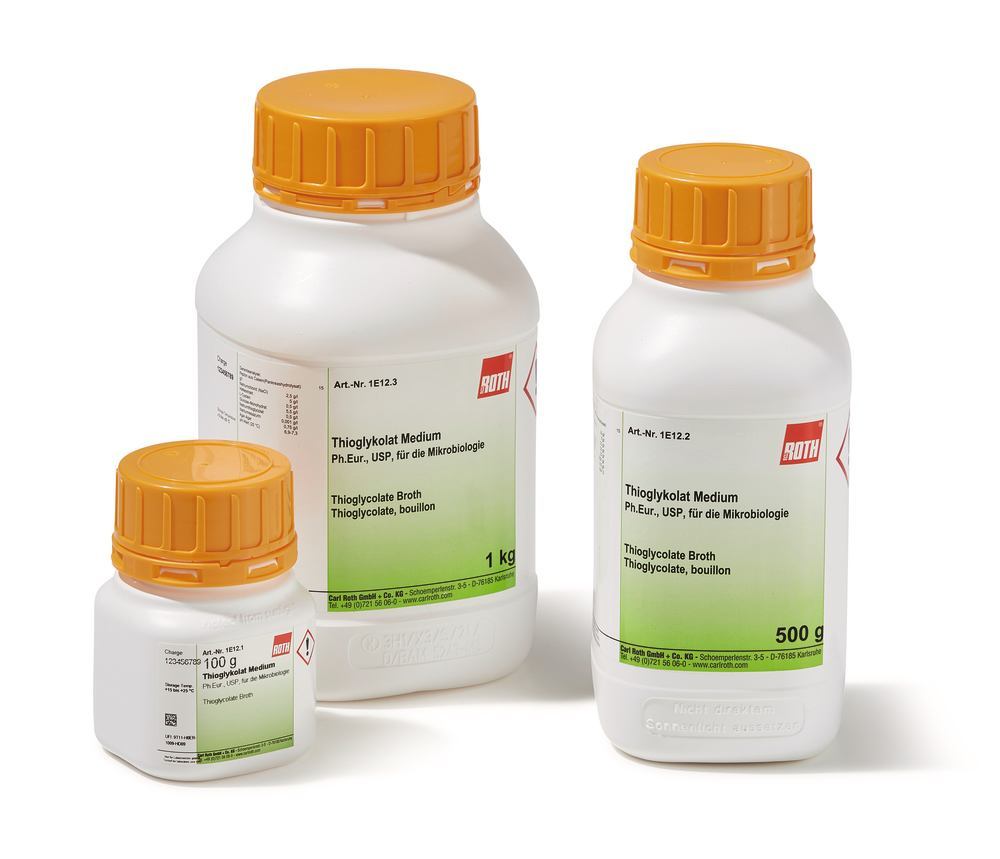 Thioglycolate Broth, for microbiology, 100 g, plastic - Luminix Health
