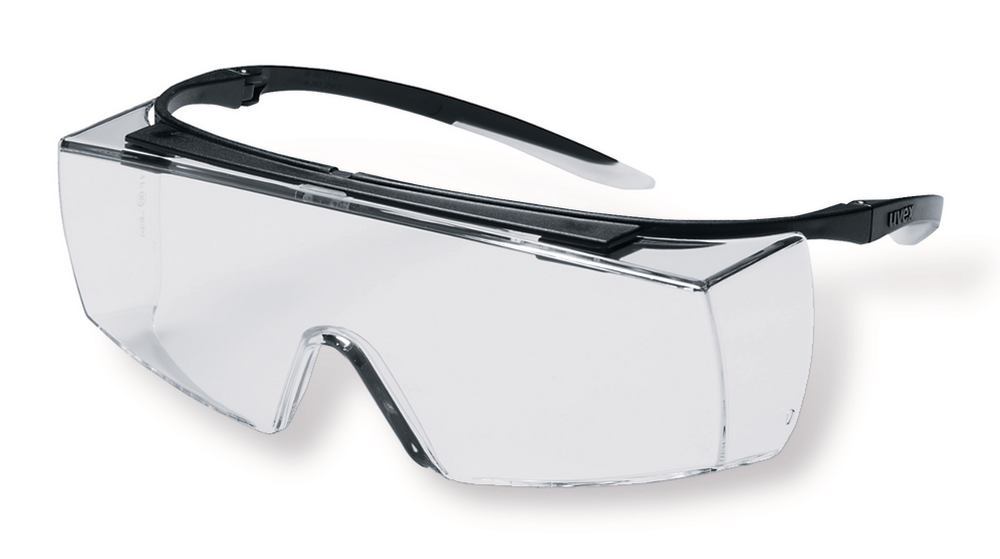 super f OTG over-glasses, black/white, Clear lenses, 1 unit(s) - Luminix Health