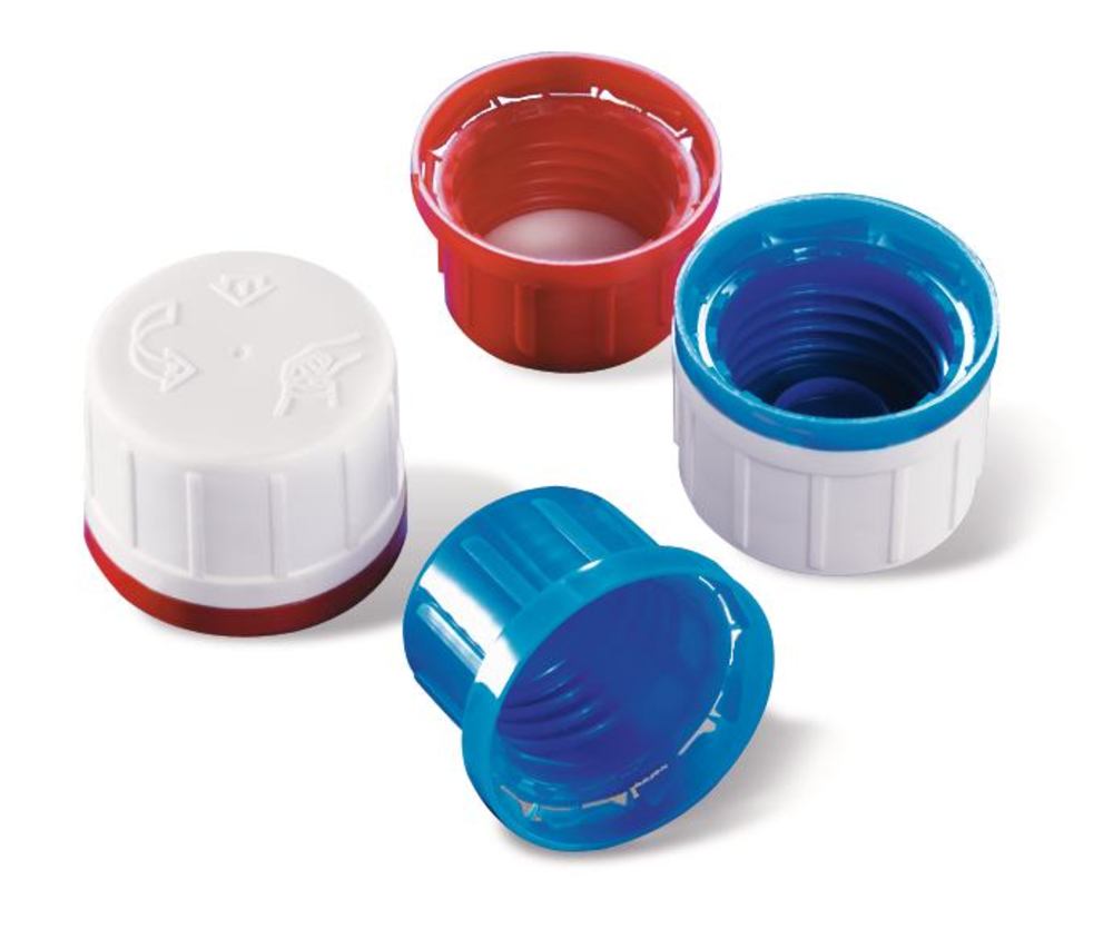 Tamper-evident cap, red, , Degassing closure, , 10 unit(s) - Luminix Health