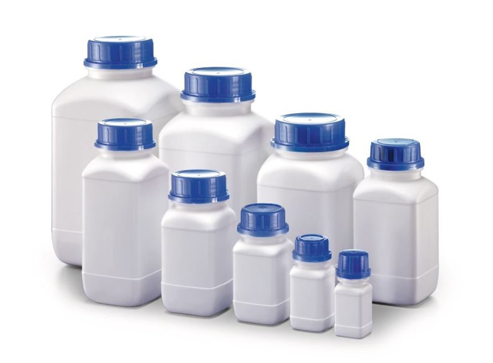Wide mouth bottle, 50 ml, HDPE, 10 unit(s) - Luminix Health
