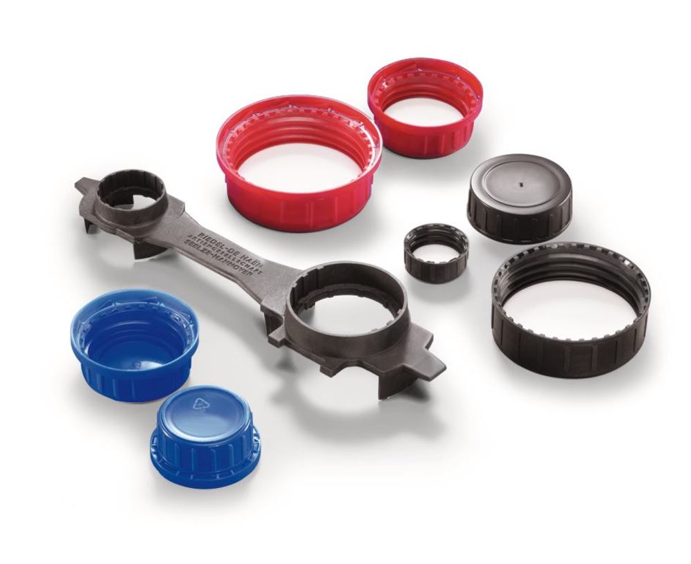 Tamper-evident cap, red, 32 mm, 10 unit(s) - Luminix Health
