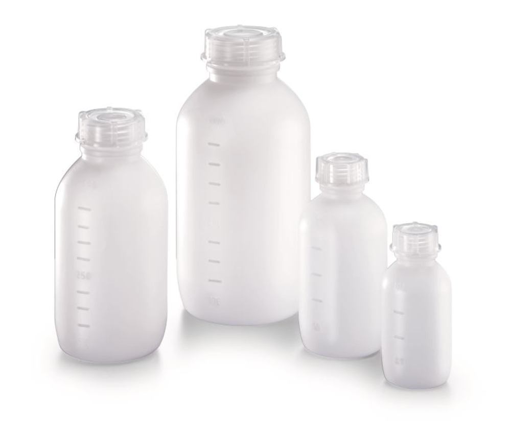 Medium mouth bottle, HDPE, 500 ml, 10 unit(s) - Luminix Health