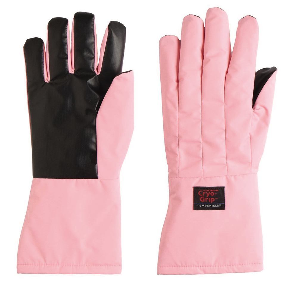 Cryo-Grip® gloves with cuff, Forearm length, pink, S size, 1 pair - Luminix Health