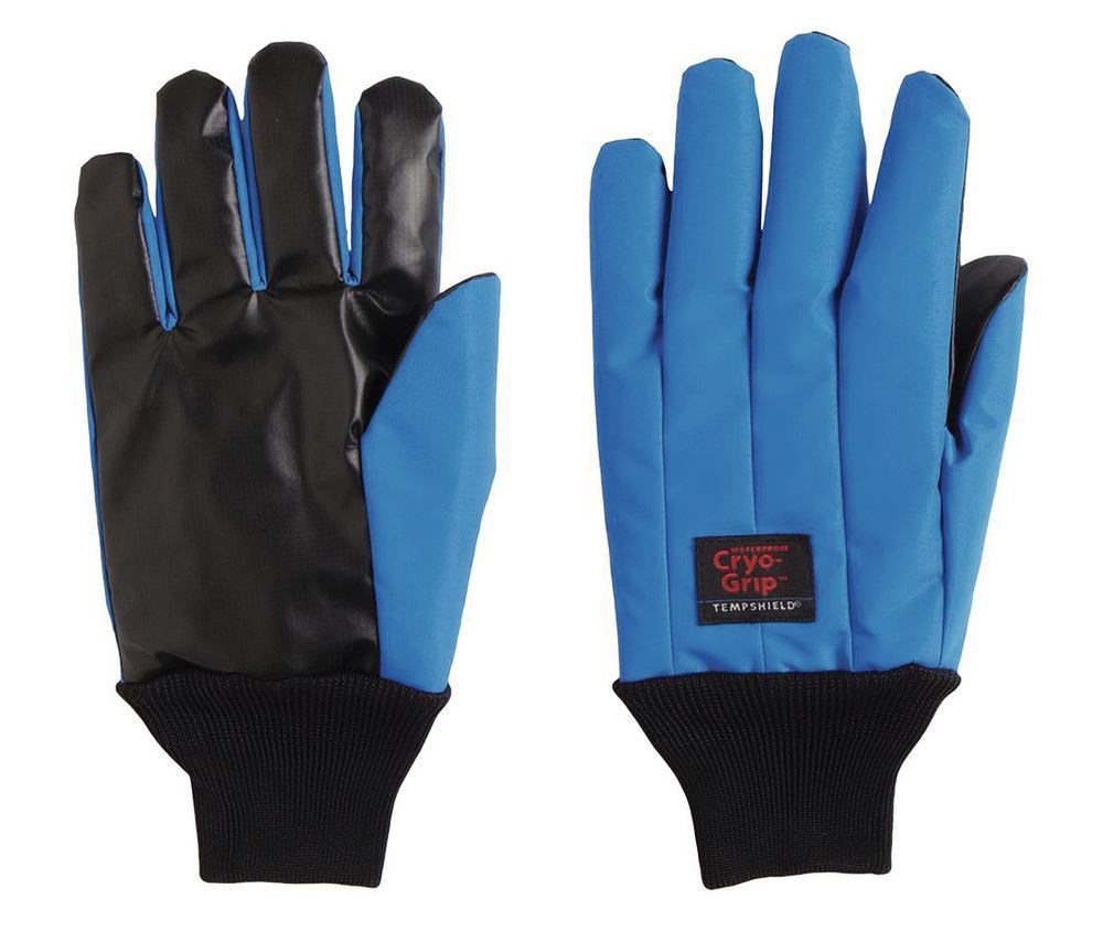 Cryo-Grip® gloves with knitted cuff, Blue, M size, 1 pair - Luminix Health