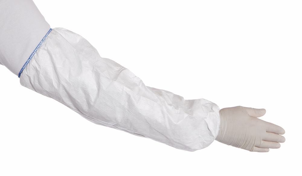 TYVEK 500 sleeves , White, 50 cm, elasticated at the ends, 20 unit(s) - Luminix Health