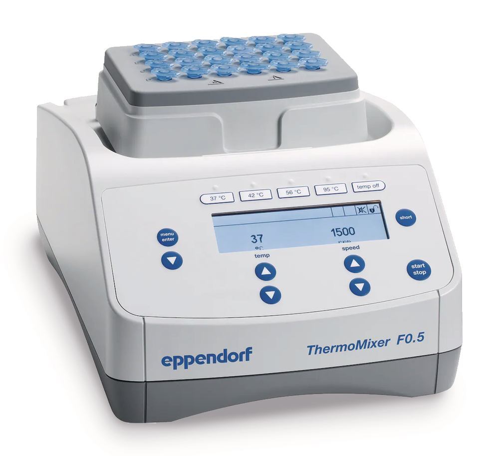 Model F0.5 ThermoMixer, 4 °C above room temp. up to +100 °C, 1 unit(s) - Luminix Health