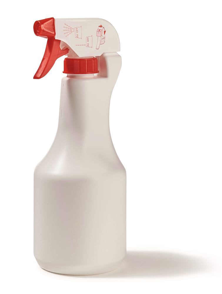 Pump spray flask, HDPE, 500 ml, colour white, 1 unit(s) - Luminix Health