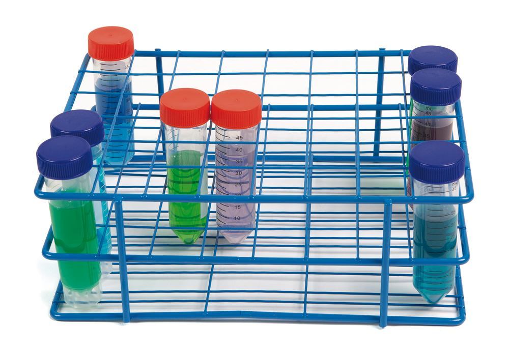 Frame for sample tubes, 6x8, for tube Ø 25-30 mm, 1 unit(s) - Luminix Health