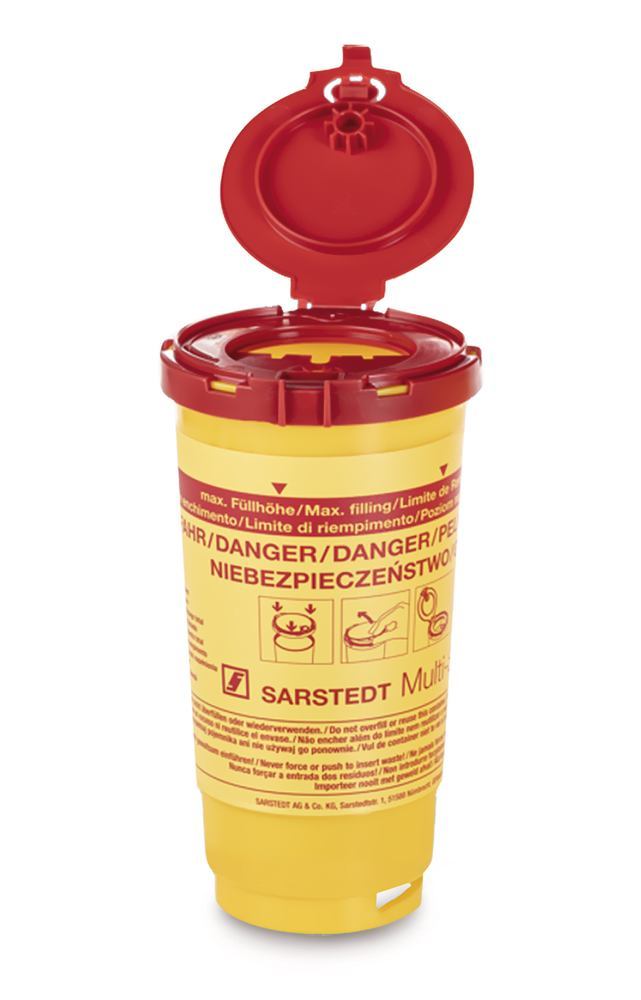 Multi-Safe twin plus 500, Waste disposal container, PP, 0.5 l, 21 unit(s) - Luminix Health