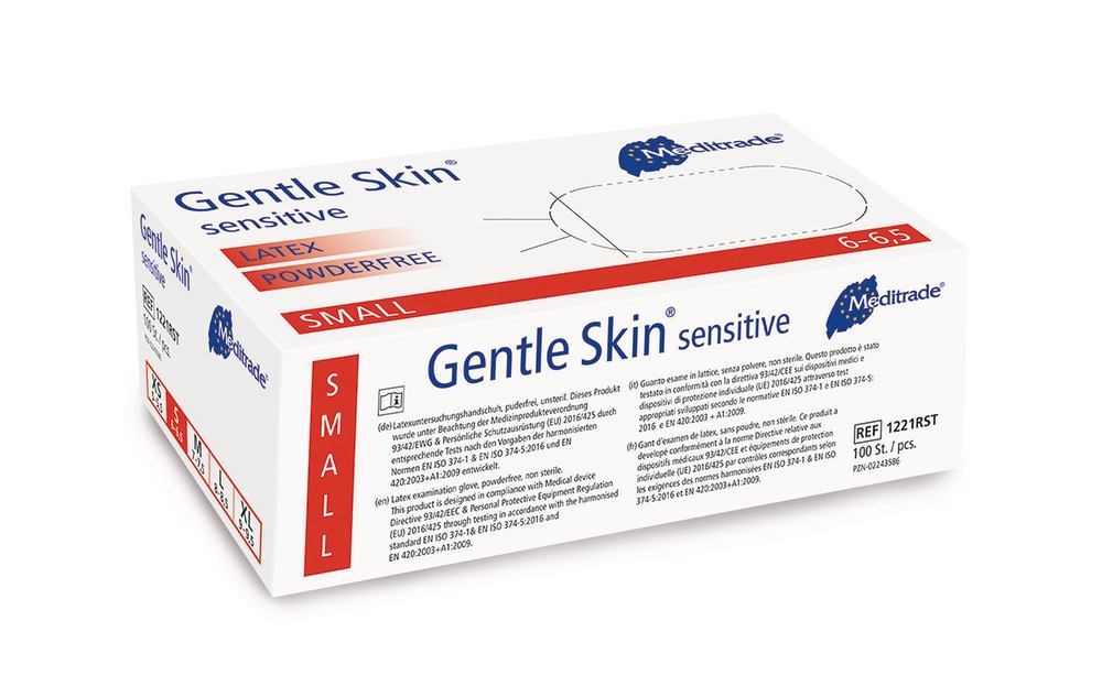 Examination gloves, Gentle Skin sensitive, size S, 100 unit(s) - Luminix Health