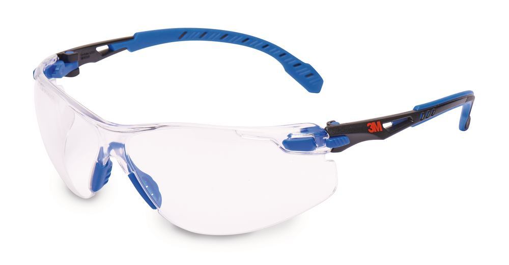 Solus 1000 safety glasses, Acc. to EN 166, EN 170, UVprot, blue/blk, 1 unit(s) - Luminix Health