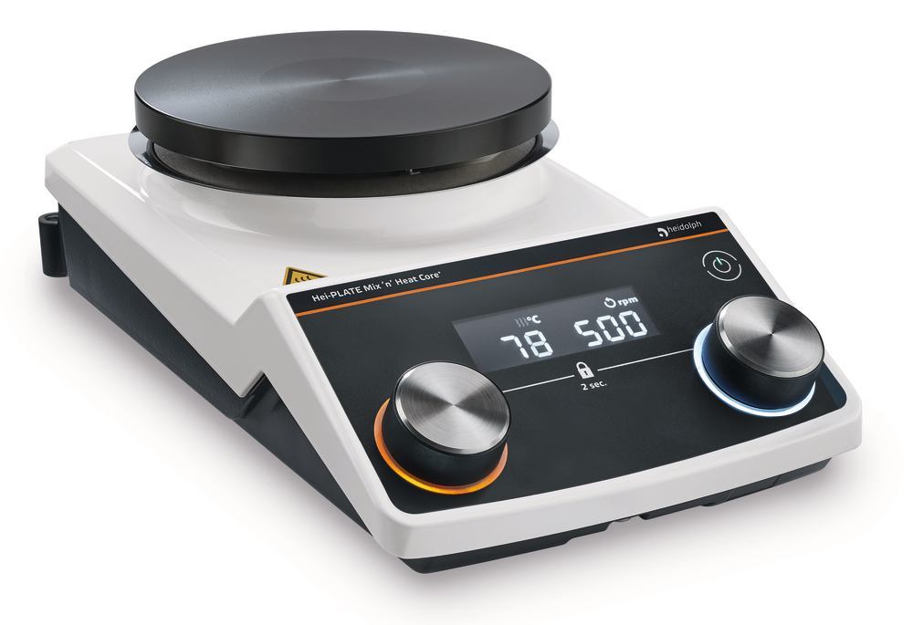 Mix'n'Heat Core+ heater/magnetic stirrer, 100-1400/min, RT up to 300 °C, 20 l, - Luminix Health