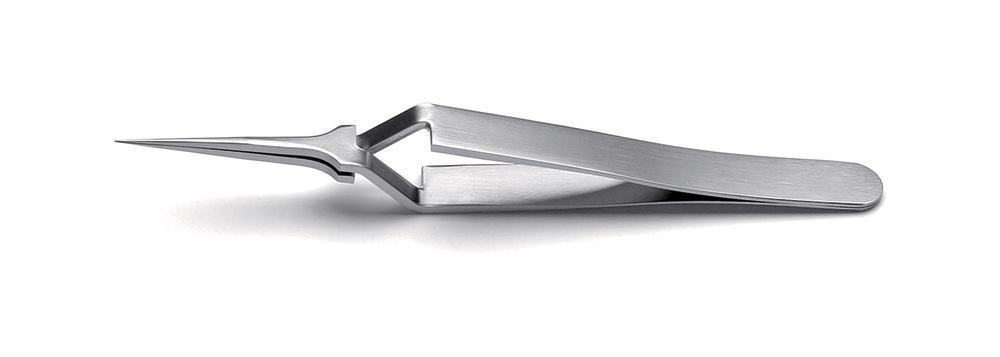 ROTILABO® precision tweezers, Straight SA type 5X L 110 mm, SS 0.10 mm - Luminix Health