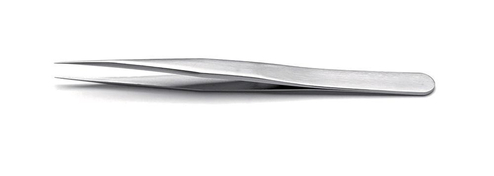 ROTILABO® precision tweezers, Straight S type 1, L 120 mm, SS 0.10 mm, 1 unit(s) - Luminix Health
