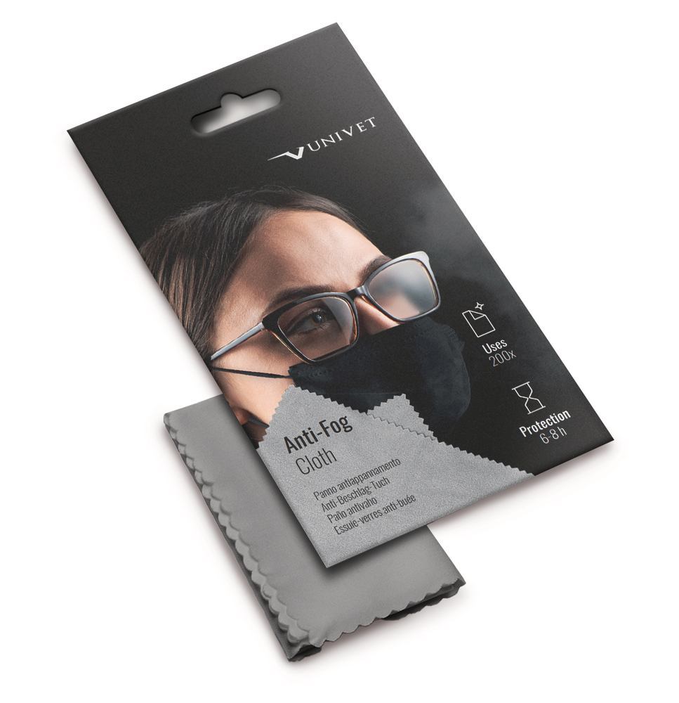 Anti-fog glasses cleaning cloth, Microfibre, 180x150 mm, 1 unit(s) - Luminix Health