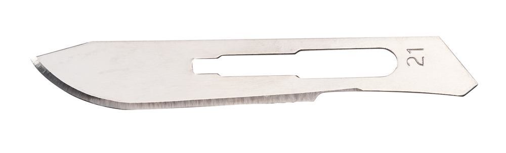 Scalpel blades, type 21, Sterile, 100 unit(s) - Luminix Health