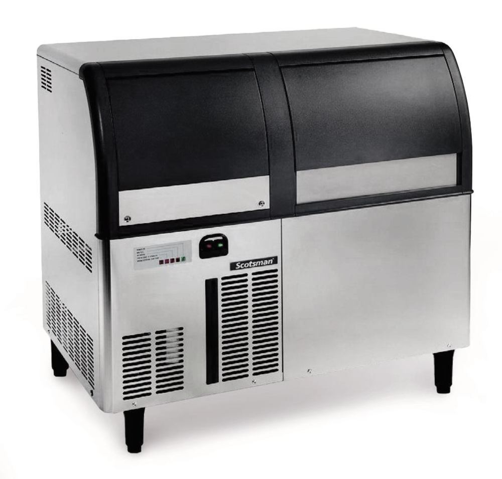 Flake ice machine with ice storage tank, SCOTSMAN® AF 127 OX, max. 126 kg - Luminix Health