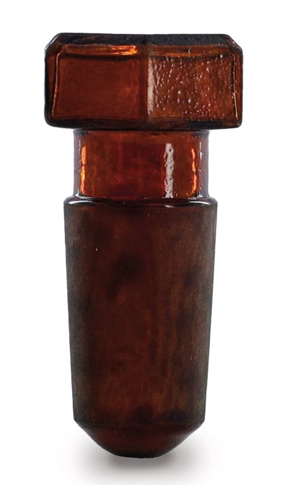 Hollow glass hexagon stopper ROTILABO® NS 19/26, brown
