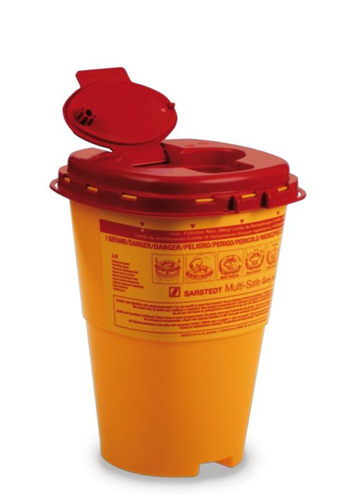 Multi-Safe twin plus 3000, Waste disposal container, PP, 3 l, 4 unit(s) - Luminix Health