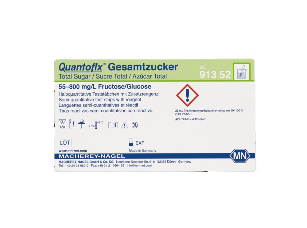 Quantofix® test strips, Total sugar, 100 unit(s) - Luminix Health