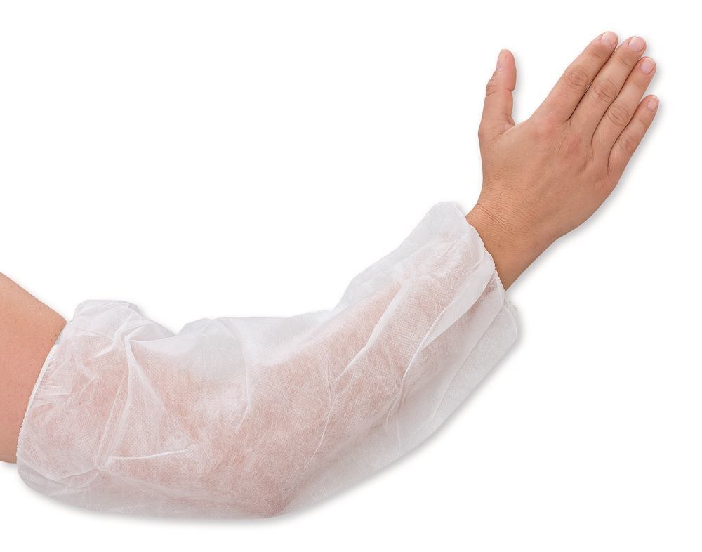 Sleeves made of non-woven PP, White, 21x42 cm, 25 g/m² , 100 unit(s) - Luminix Health