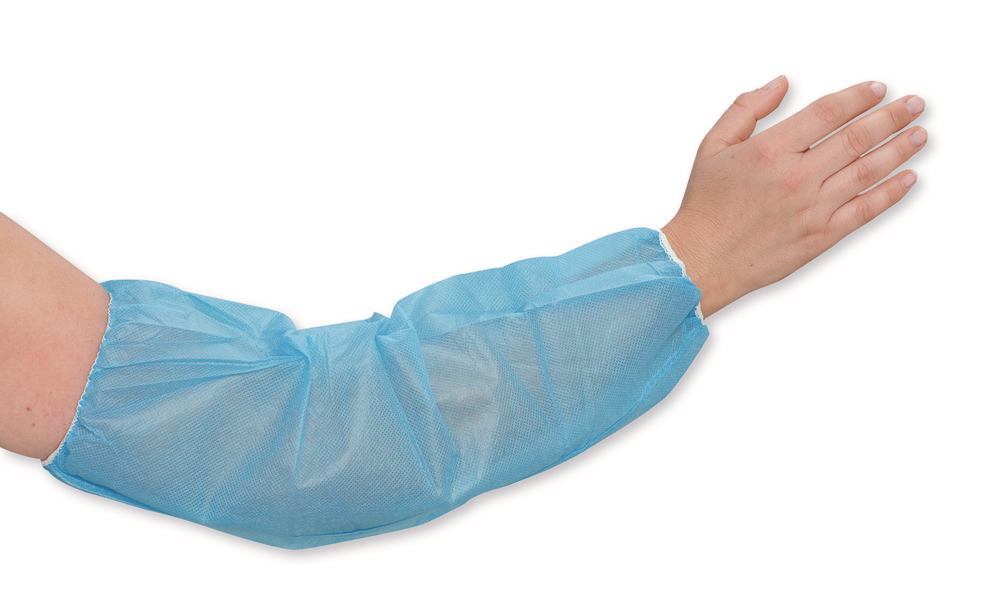 Sleeves made of non-woven PP, blue, 21x42 cm, 34 g/m² , 100 unit(s) - Luminix Health