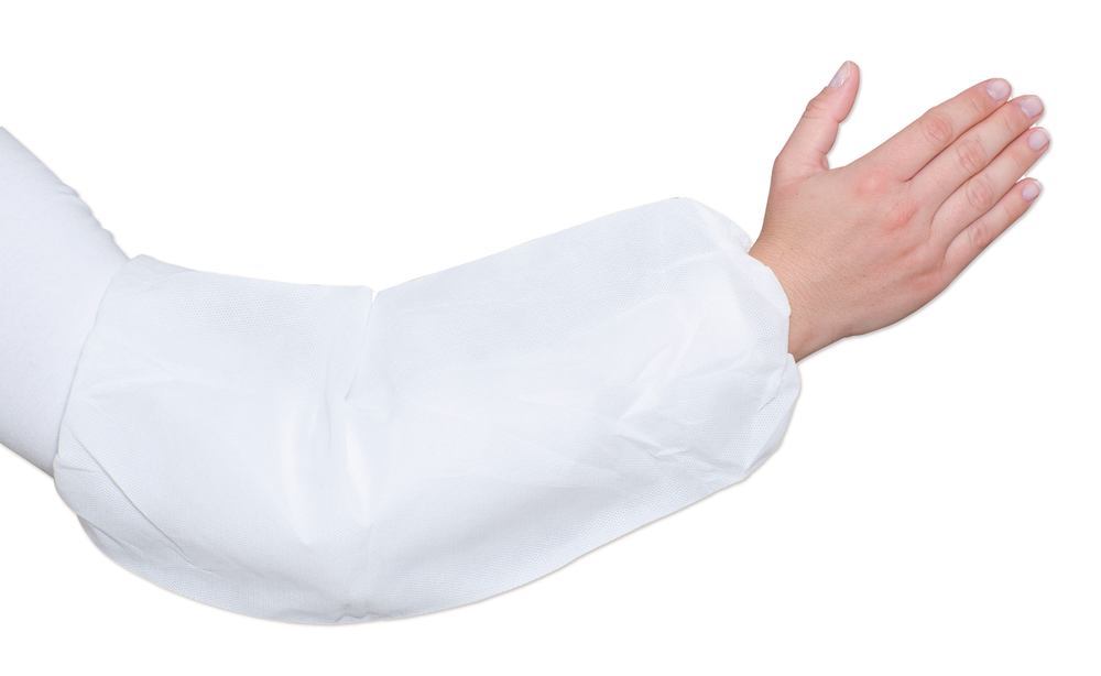 Non-woven PP sleeves, extra strong, white, 21x42 cm, 65 g/m², 100 unit(s) - Luminix Health