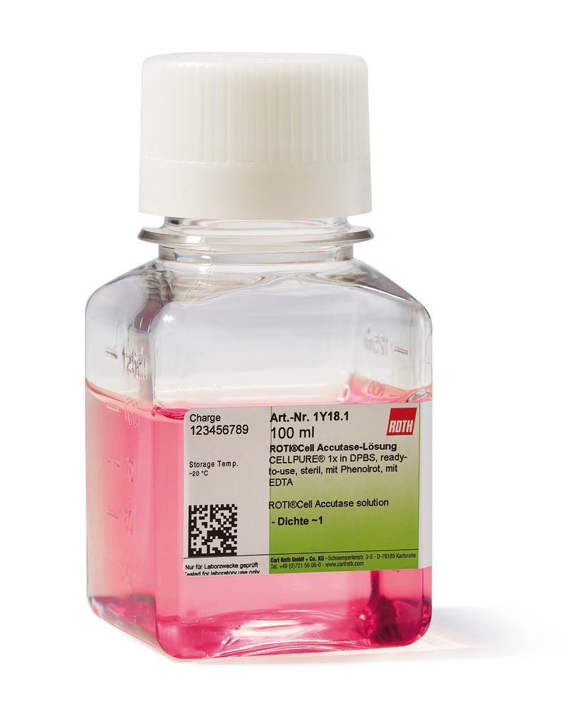 ROTI®Cell Accutase solution, sterile, CELLPURE®, 100 ml, plastic - Luminix Health
