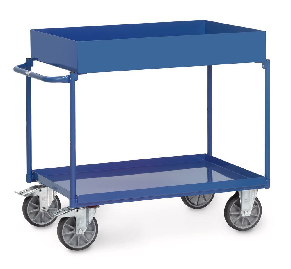 Shelf trolley with tray shelves, made of steel, 1171 x 700 x 1020 mm, 1 unit(s) - Luminix Health