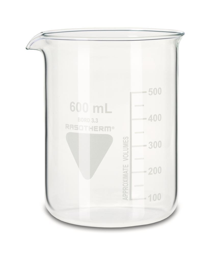 RASOTHERM beaker, short, 600 ml, 10 unit(s) - Luminix Health