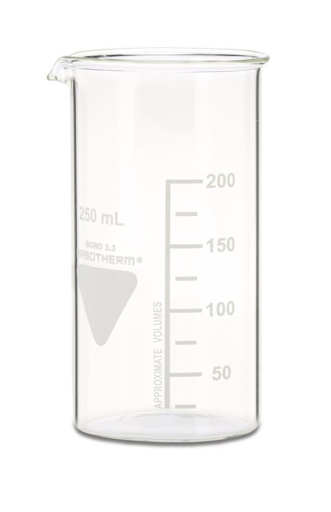 RASOTHERM beaker, tall, 250 ml, 10 unit(s) - Luminix Health