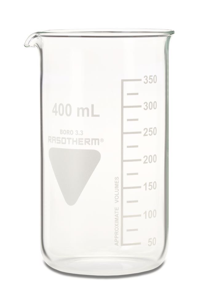RASOTHERM beaker, tall, 400 ml, 10 unit(s) - Luminix Health
