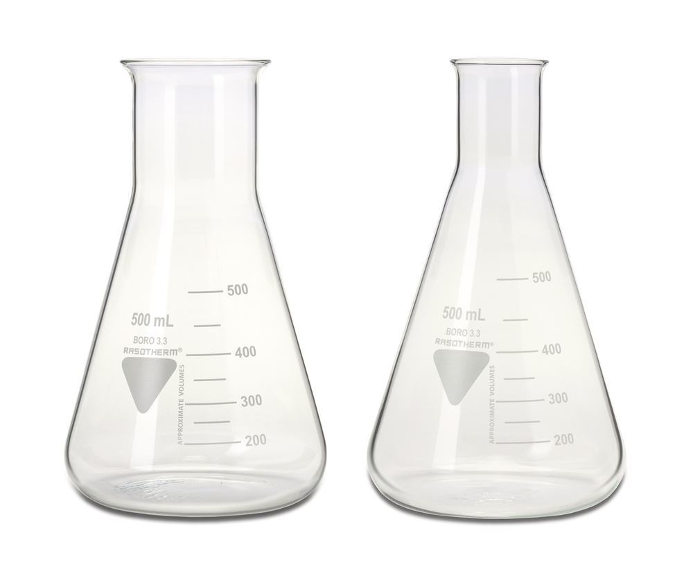 RASOTHERM narrow-neck Erlenmeyer flasks, 25 ml, 10 unit(s) - Luminix Health