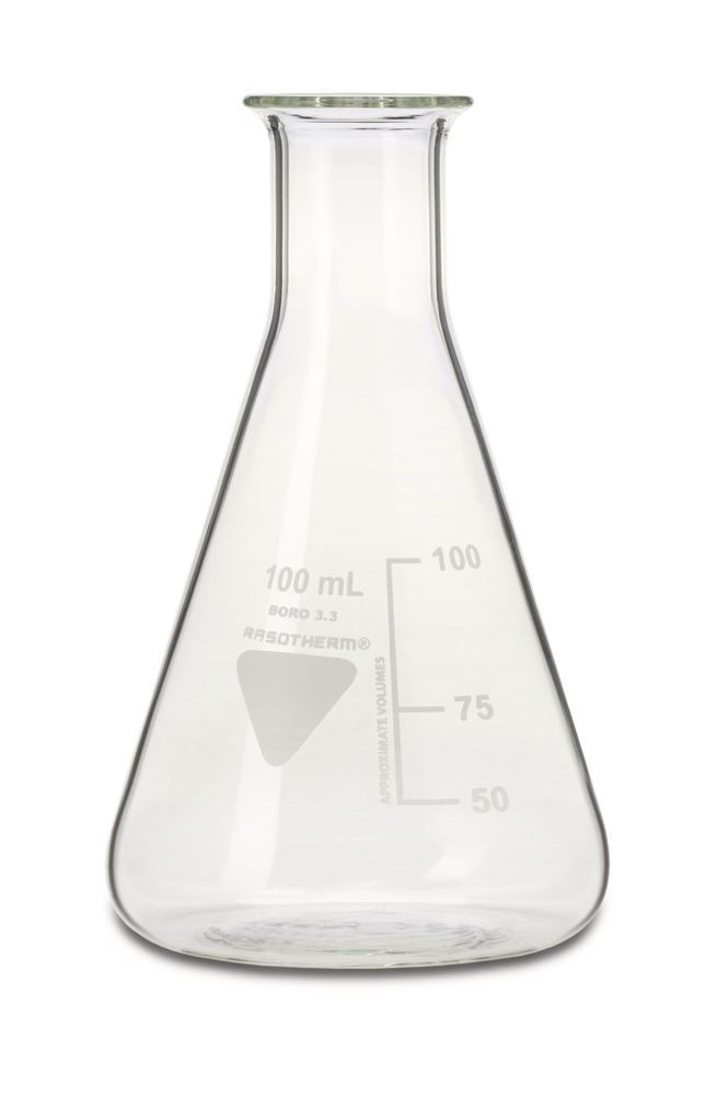 RASOTHERM narrow-neck Erlenmeyer flasks, 100 ml, 10 unit(s) - Luminix Health