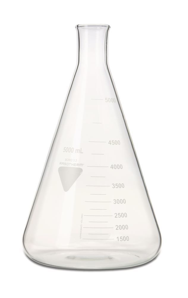 RASOTHERM narrow-neck Erlenmeyer flasks, 5000 ml, 1 unit(s) - Luminix Health