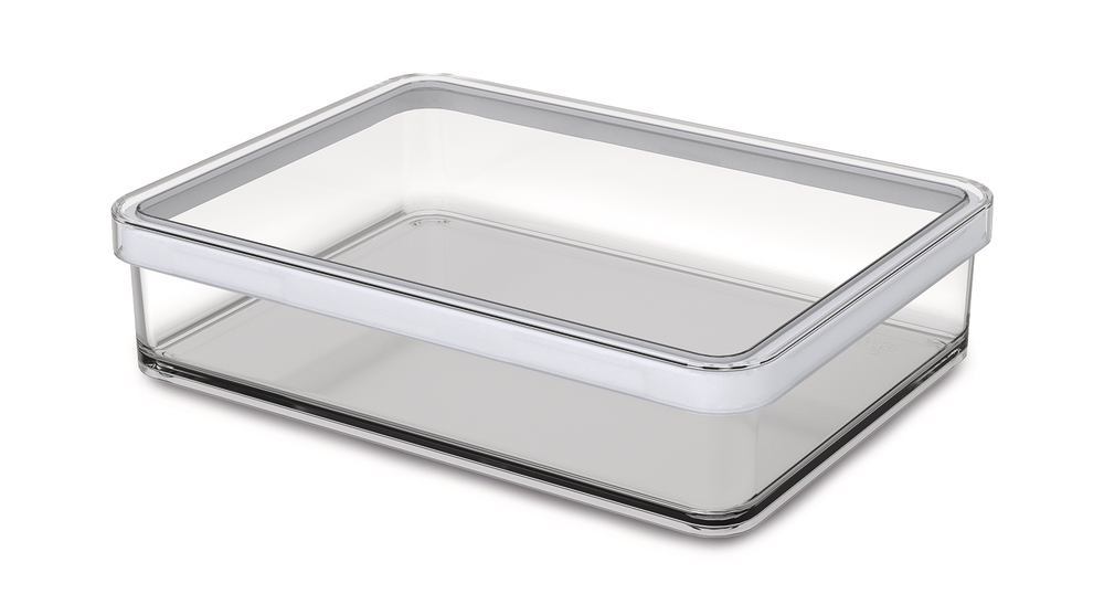 LOFT Square box, White styrene-acrylonitrile (SAN) 1000ml, 1 unit(s) - Luminix Health
