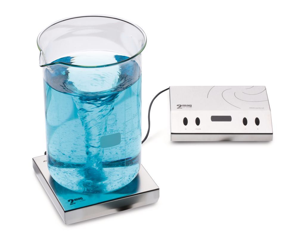 MIXdrive 1 Basic magnetic stirrer, 100-1600/min, 10 l, 180x180x38 mm,, 1 unit(s) - Luminix Health